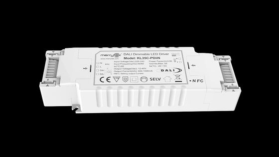 35W DALI2 & PUSH dimming constant current driver NFC programmable led driver 500-1050mA
